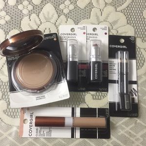 Face, eye and lip makeup bundle